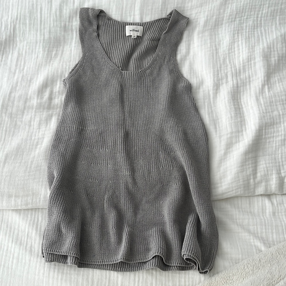 Wilfred sleeve less knitted top